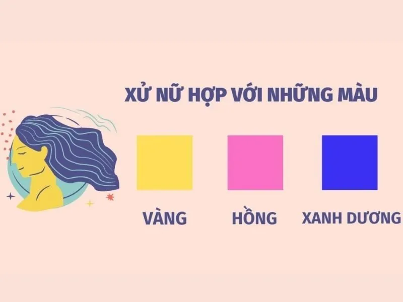 Màu may mắn của cung Xử Nữ hôm nay là màu gì?