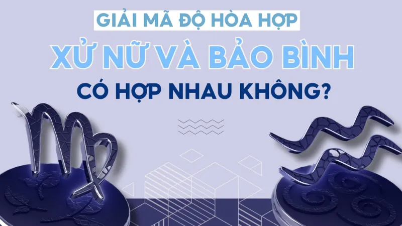 Mức độ hòa hợp: cung Xử Nữ có hợp với Bảo Bình?